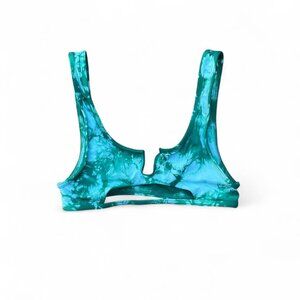 ♡︎ tie dye mossy green bikini top ♡︎
